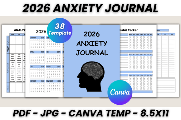 2026 Anxiety Journal Canva Template: A Designer's Guide to Mental Clarity