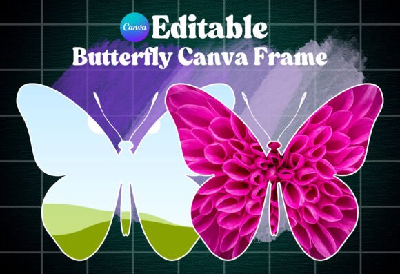 Butterfly Editable Canva Frame Template: Transforming Digital Projects