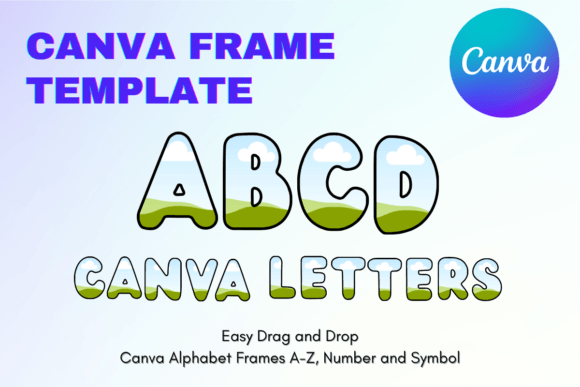 Canva Letters Frame Alphabet TemplateC16: Your Sublimation Game-Changer