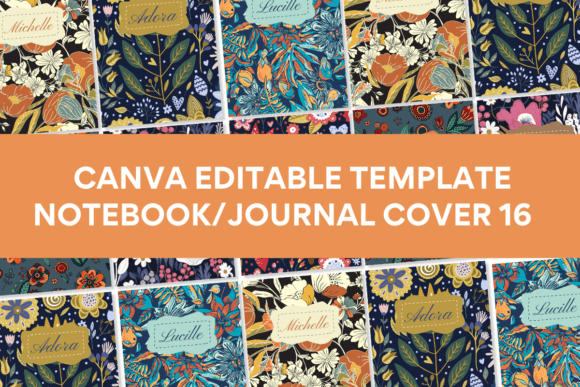 Canva Template Notebook/Journal Cover16: Design Your Own