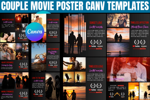 Couple Movie Poster Canva Template: Create a Cinematic Gift
