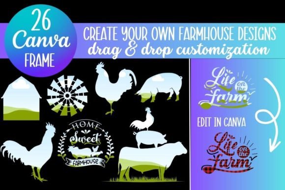Design Your Own Farmhouse Canva Frames with Ease