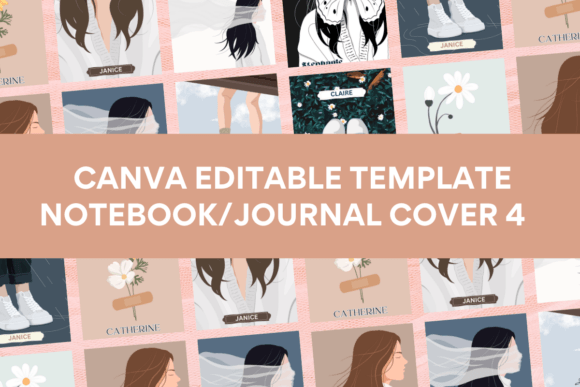 Effortless Journaling: Canva Notebook & Journal Cover Template4
