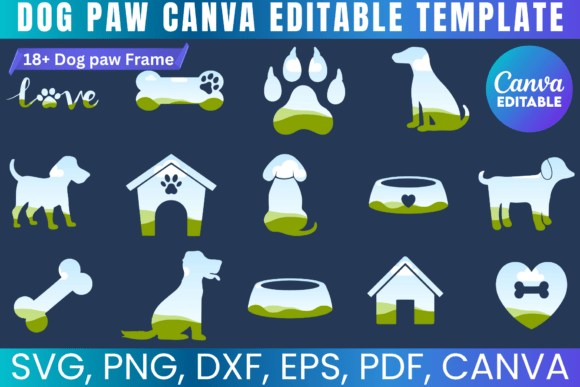 Effortless Pet Branding: A Guide to Dog Paw Canva Template