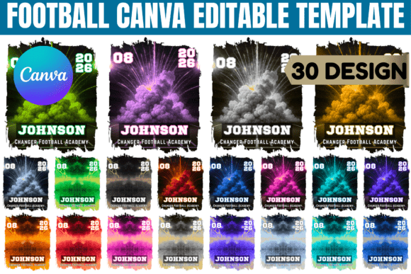 Game Day Graphics Made Easy: The Football Canva Template Bundle