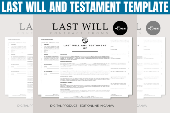Last Will and Testament Template: Streamlining Your Estate Planning