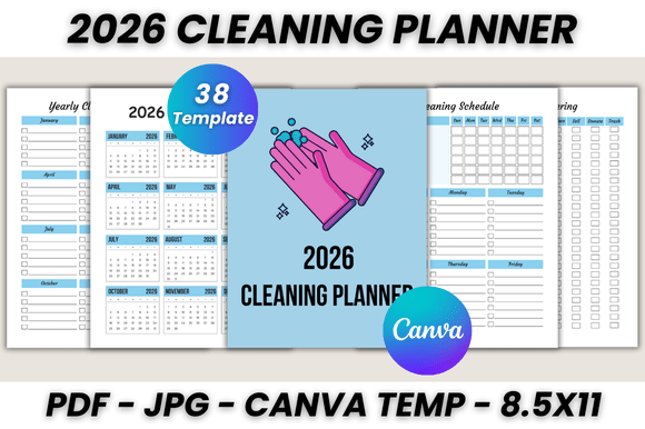 Master Your 2026 Cleaning Planner Canva Template: A Designer’s Guide
