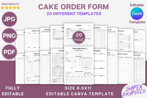 Master Your Bakery Orders with This Canva Template