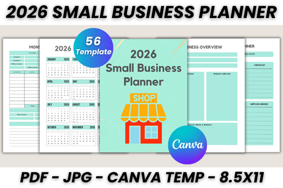 Master Your Year: The 2026 Small Business Planner Canva Template
