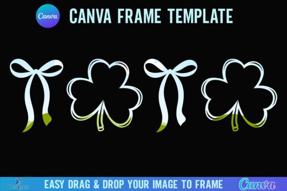Patrick's Day Bow Clover Shamrock Canva: Your Festive Frame Solution