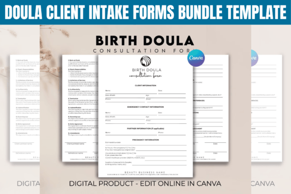 Streamline Your Practice with a Doula Client Intake Forms Bundle