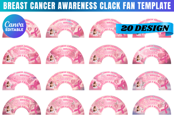 Supporting the Cause: The Pink Ribbon Clack Fan Template