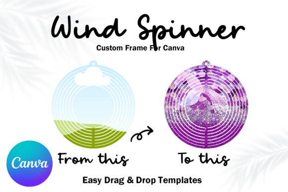 Unleashing Motion: The Circle Wind Spinner Canva Frame Template