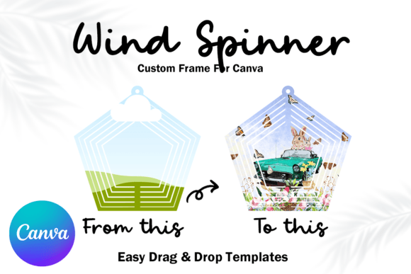 Unlocking Motion: The Pentagon Wind Spinner Canva Frame